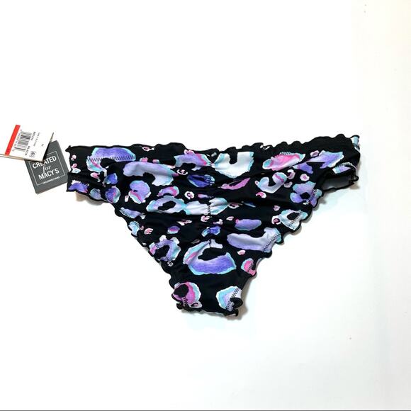 Salt+Cove Leopard print ruched bikini swim bottom - Picture 4 of 6